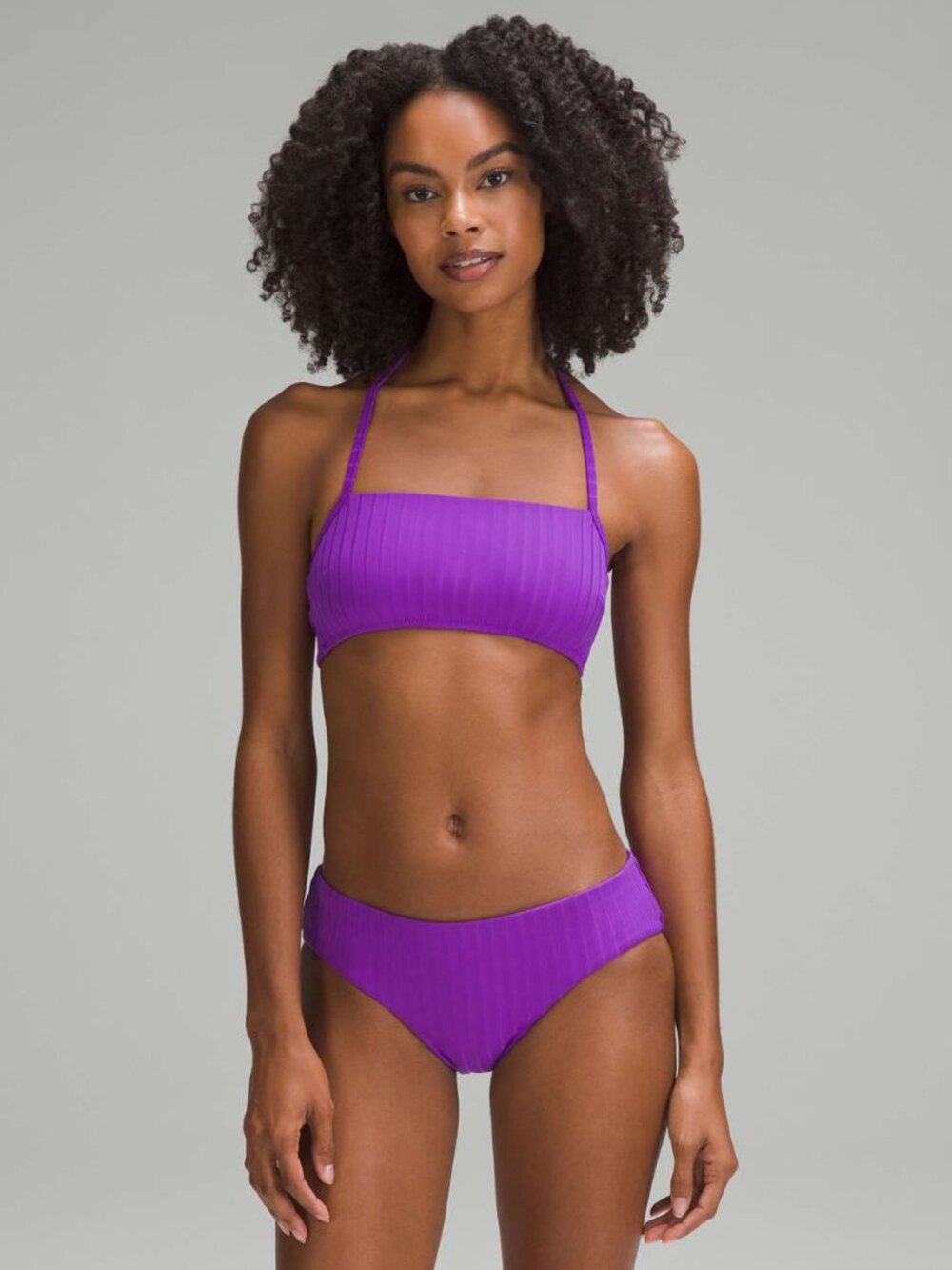lululemon ribbed halted crossback top a/b